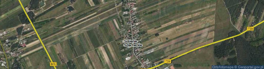 Zdjęcie satelitarne Sobienie Szlacheckie ul.